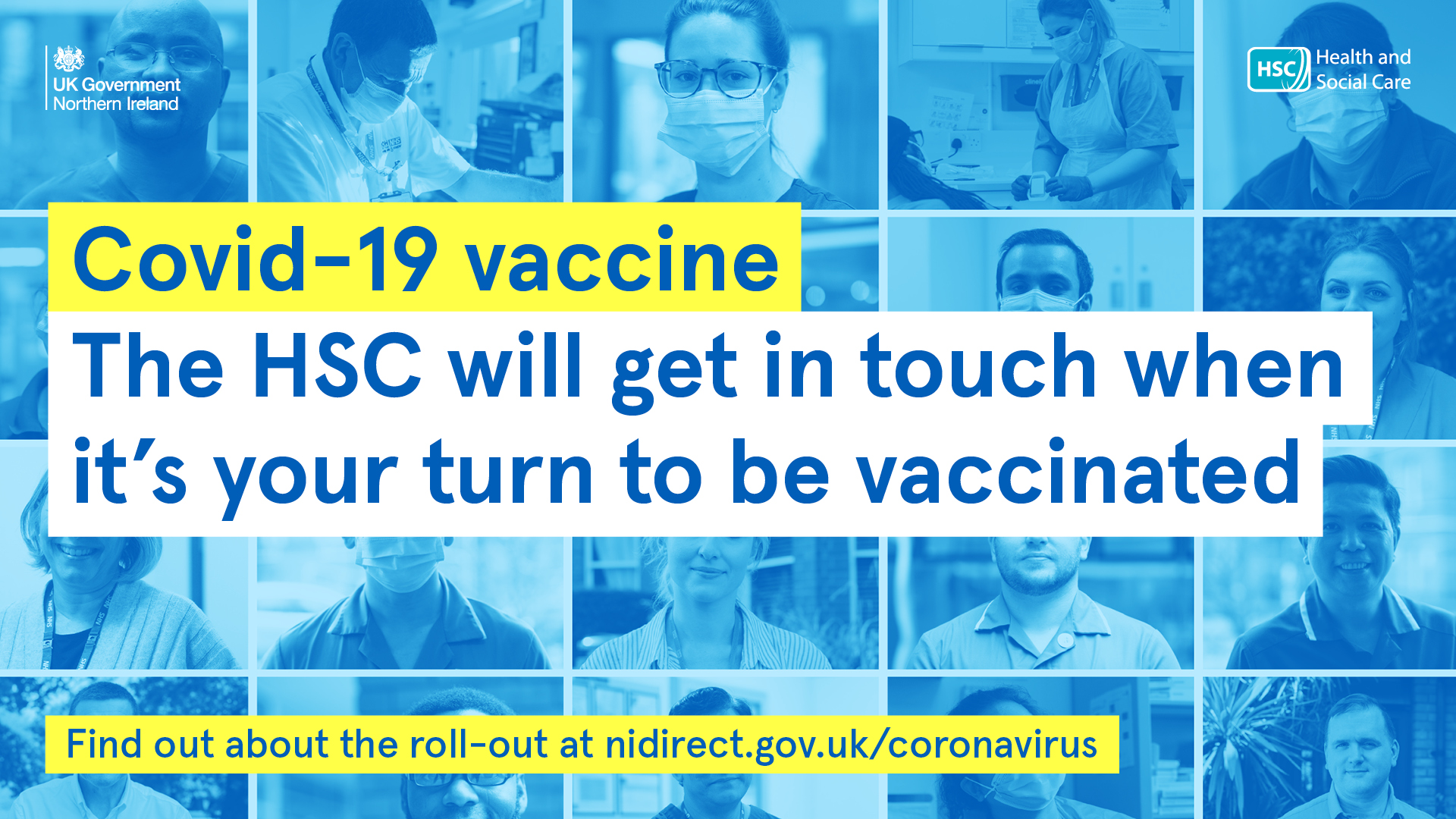 COVID-19. Get Vaccinated. We will contact you when its your turn.